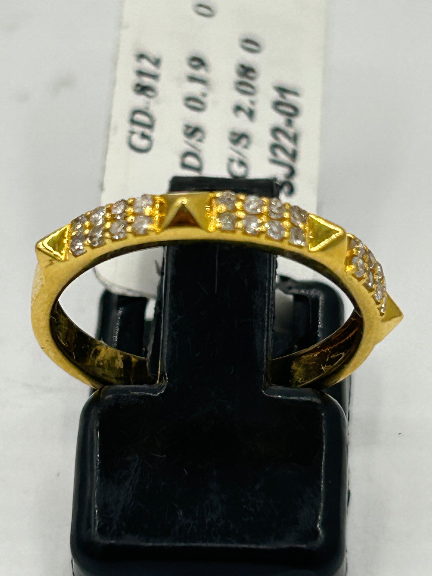 14k Solid Gold Diamond Rings.Genuine handmade pave diamond Rings.