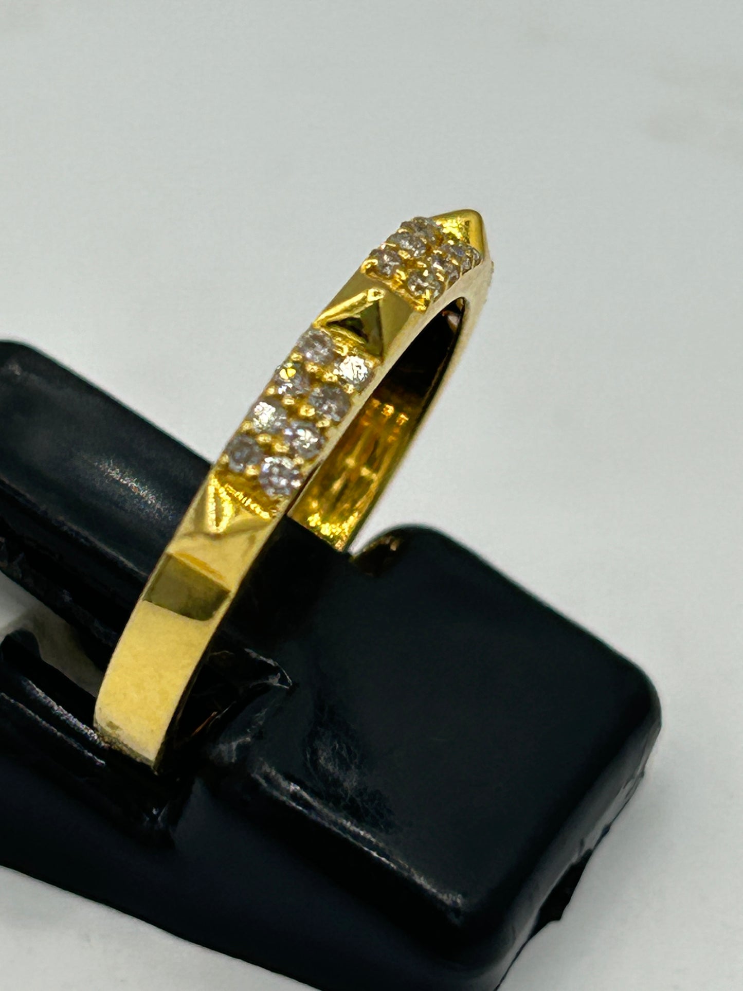 14k Solid Gold Diamond Rings.Genuine handmade pave diamond Rings.
