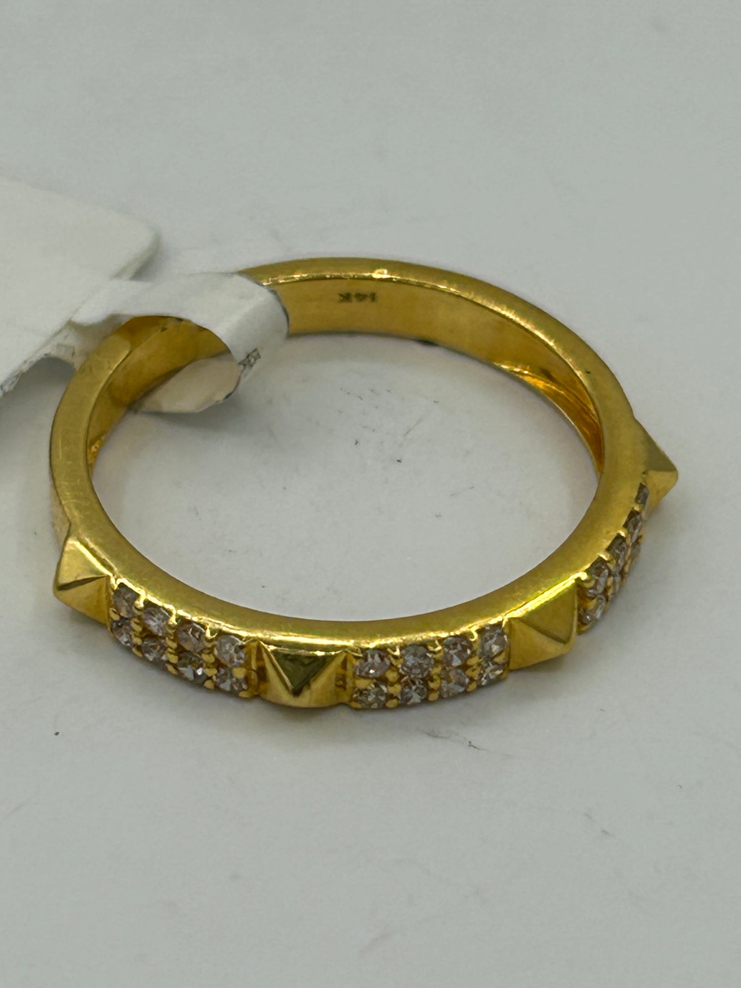 14k Solid Gold Diamond Rings.Genuine handmade pave diamond Rings.