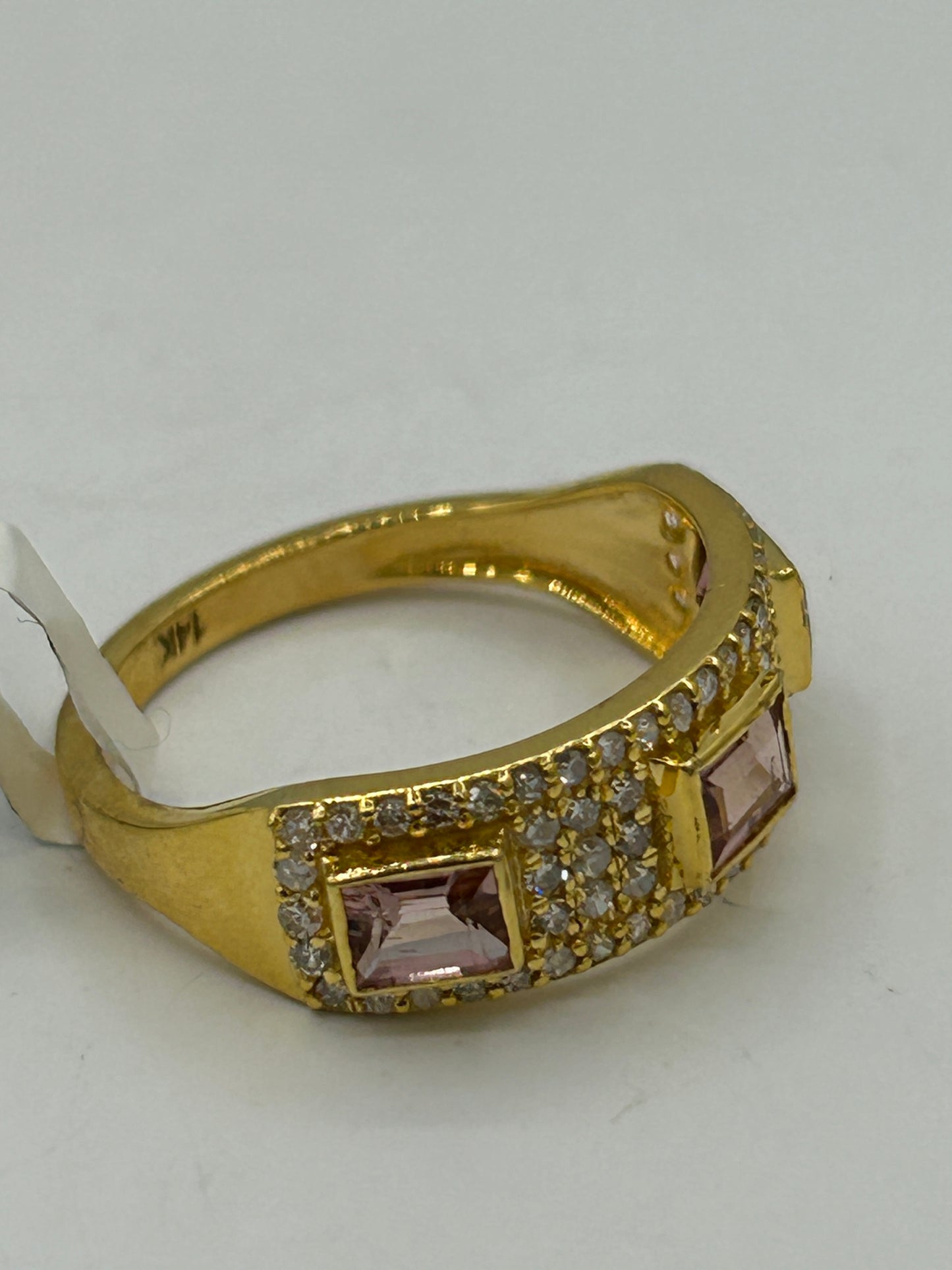 14k Solid Gold Diamond Rings.Genuine handmade pave diamond Rings.