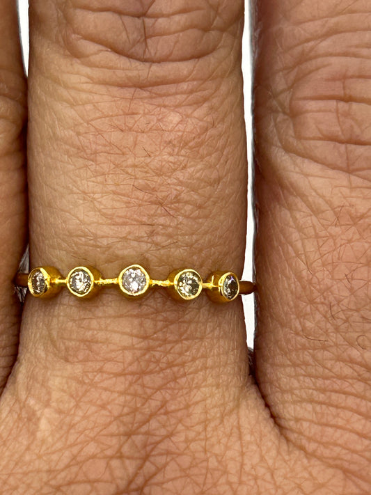 14k Solid Gold Diamond Rings