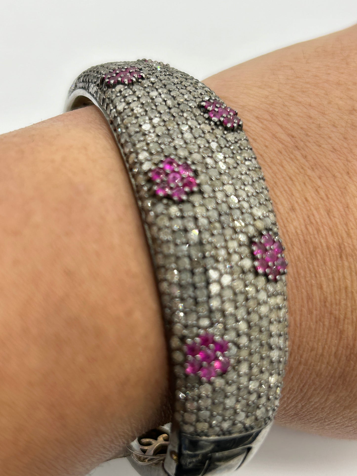 Ruby Diamond Bangle