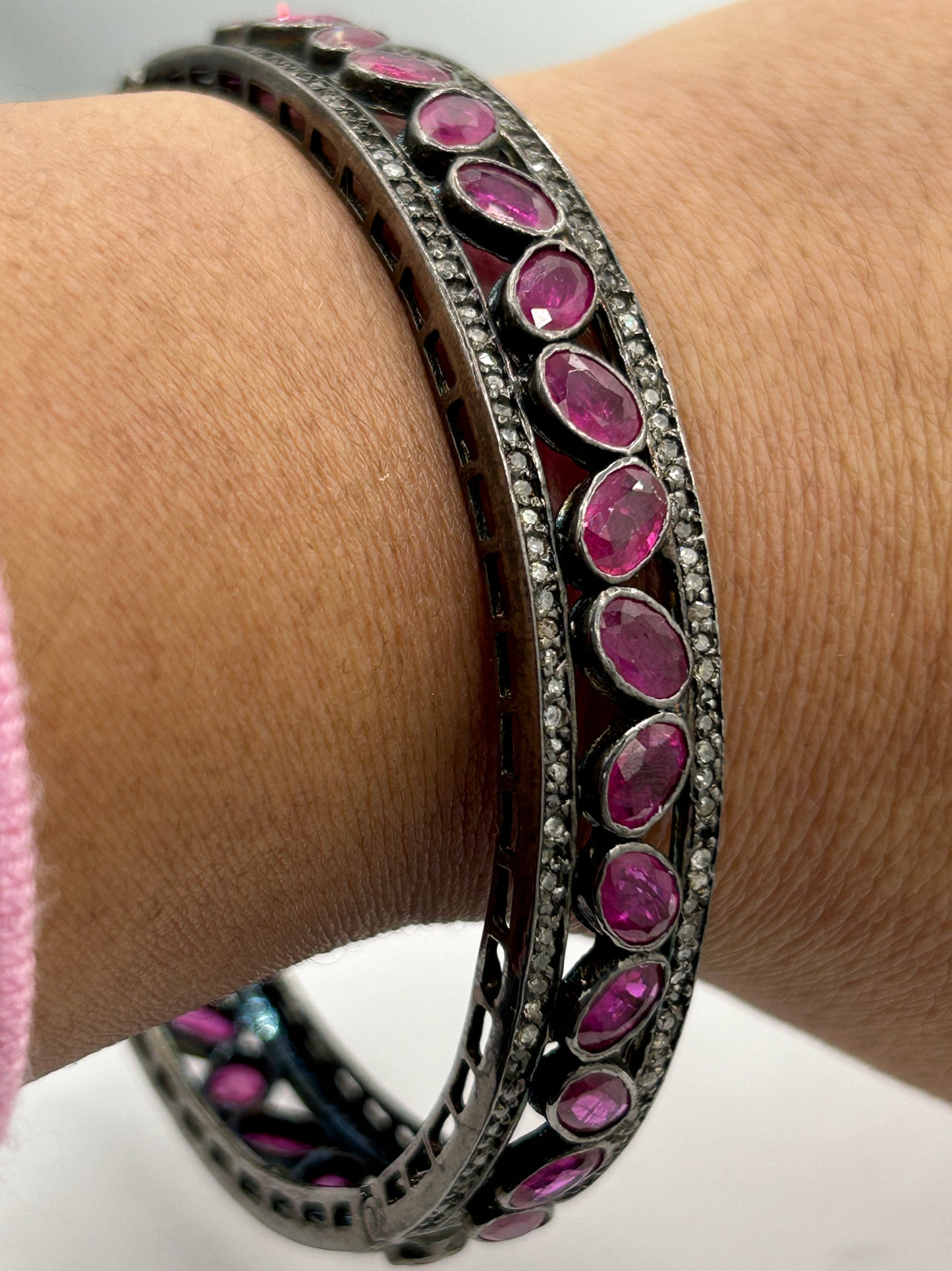 Ruby Diamond Bangle