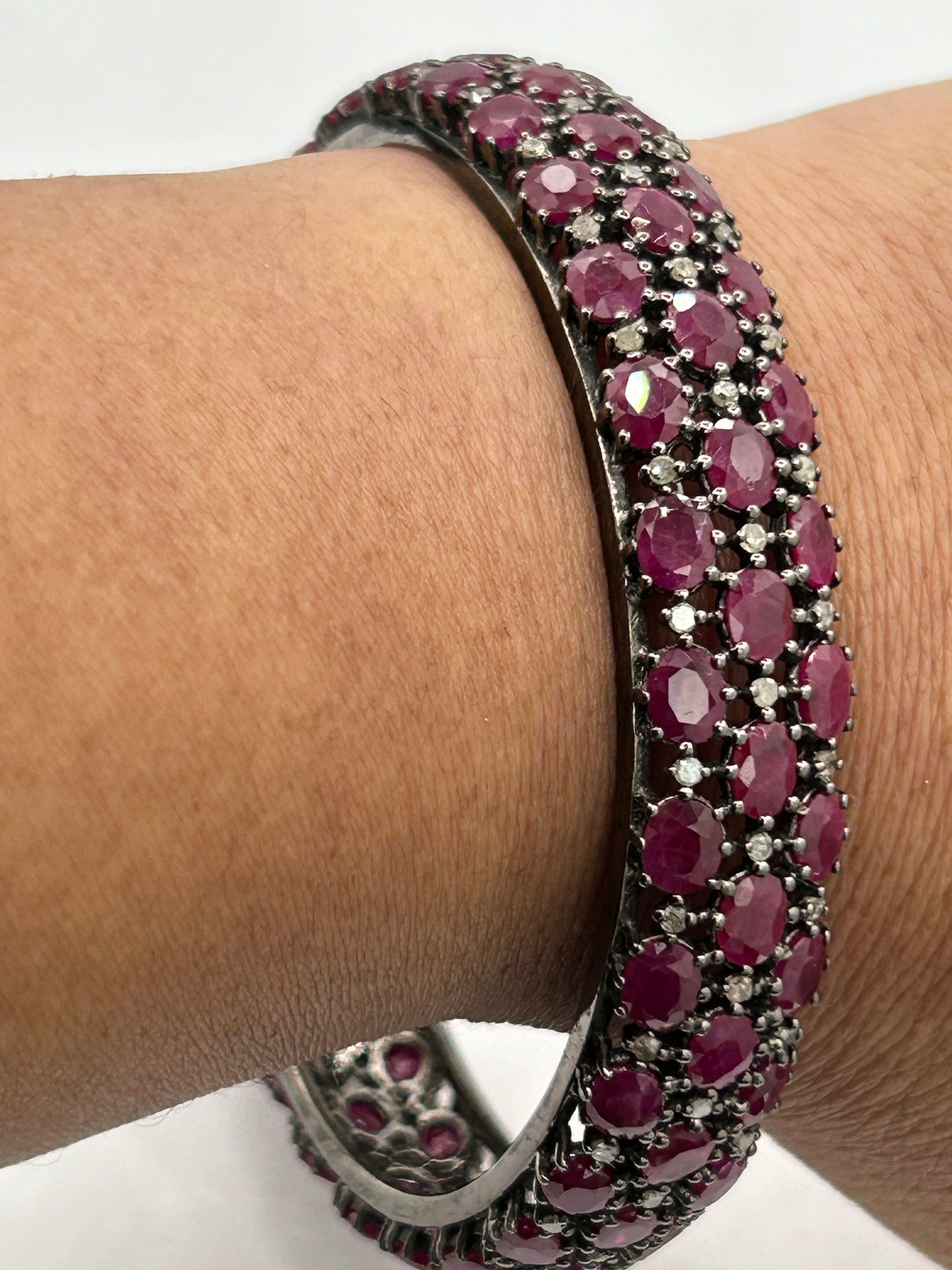 Ruby Diamond Bangle