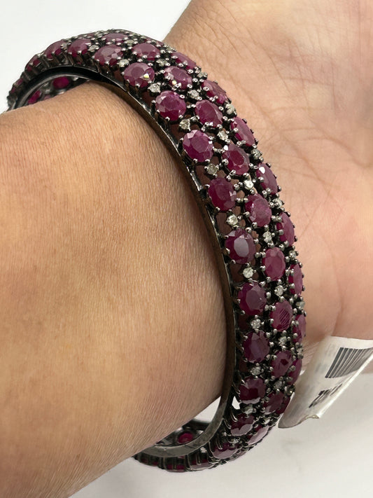 Ruby Diamond Bangle