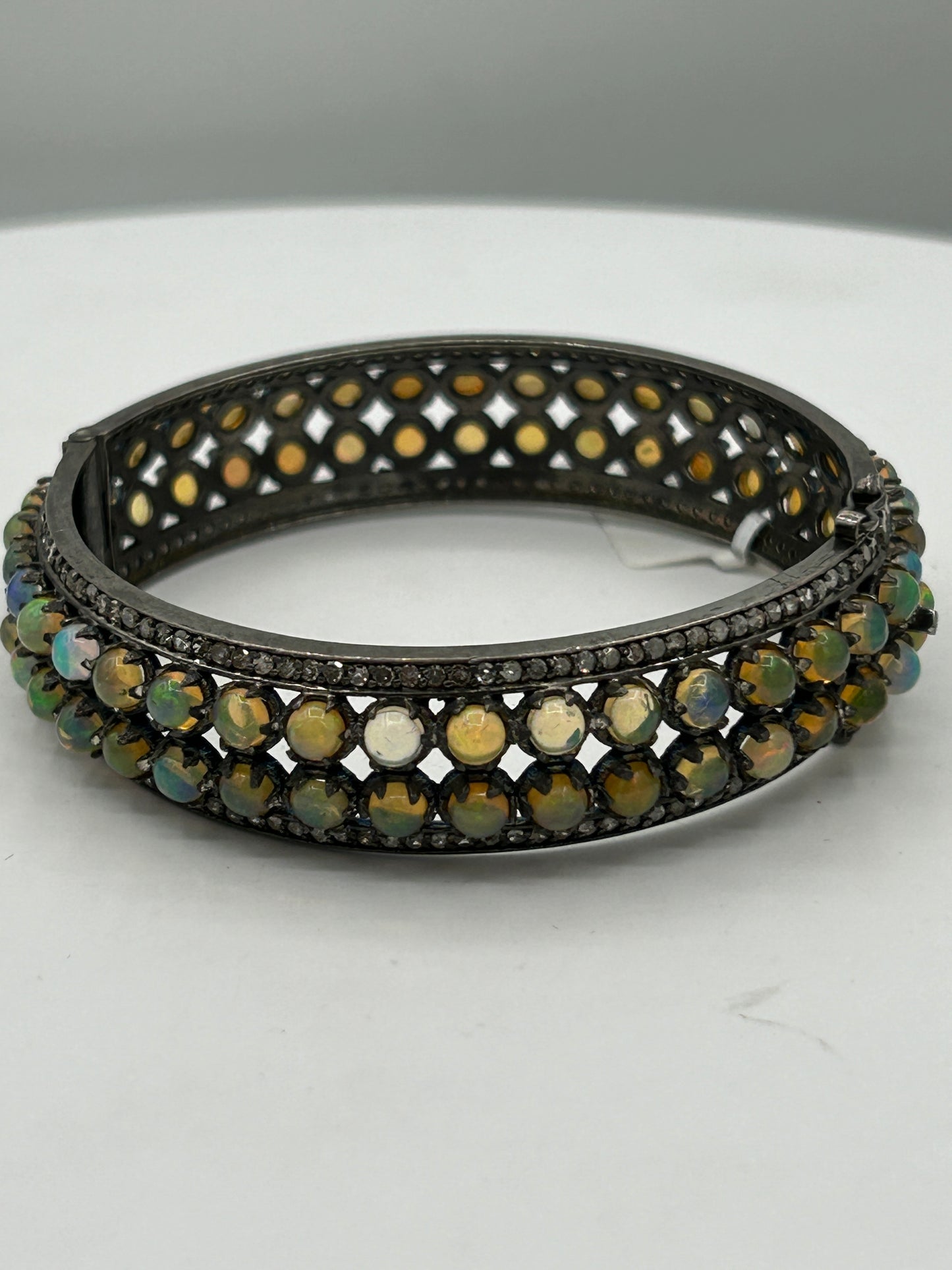 Opal Diamond Bangle