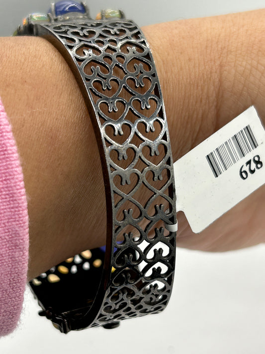 Opal Tanzanite Diamond Bangle