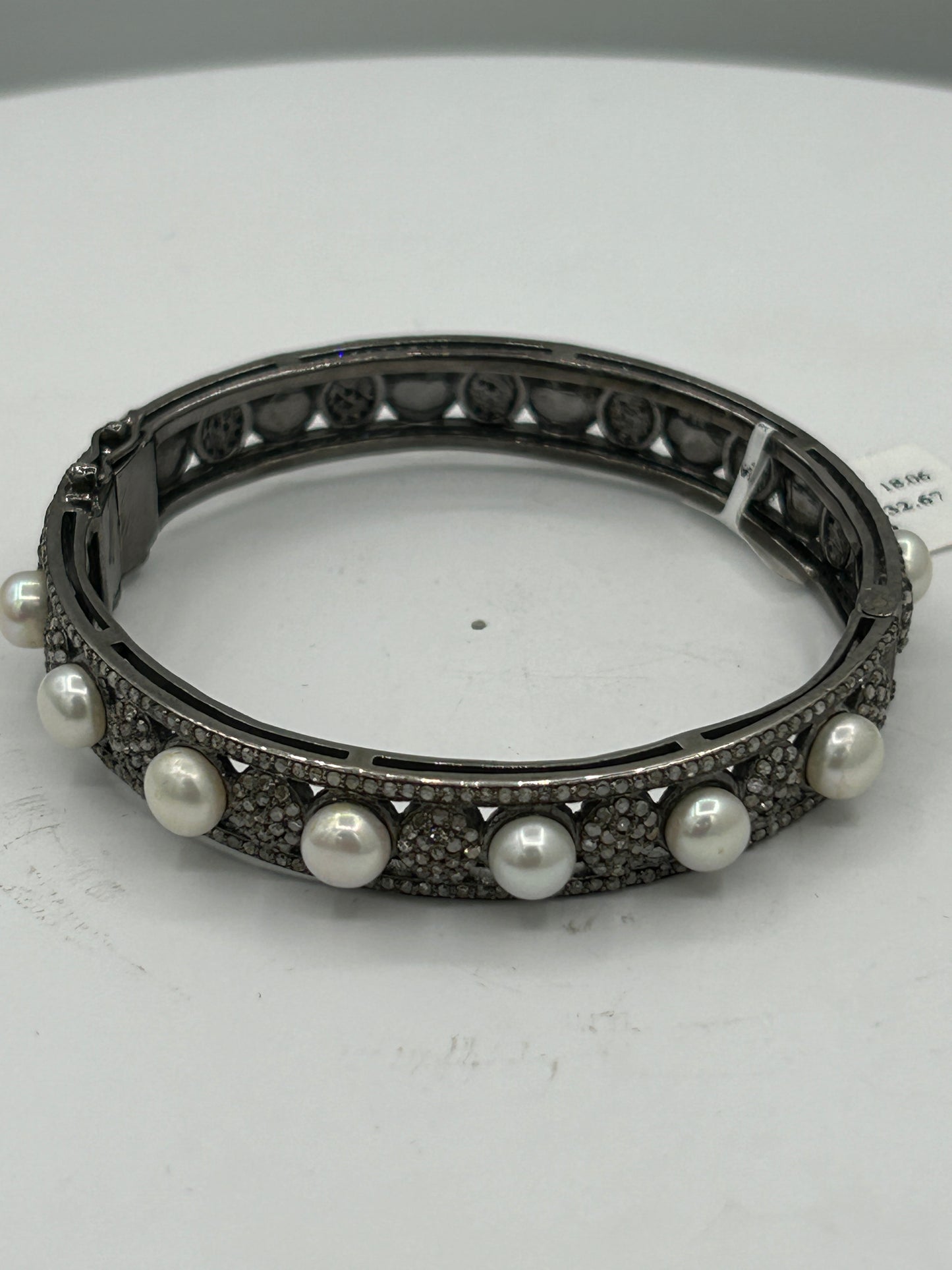 Pearl Diamond Bangle