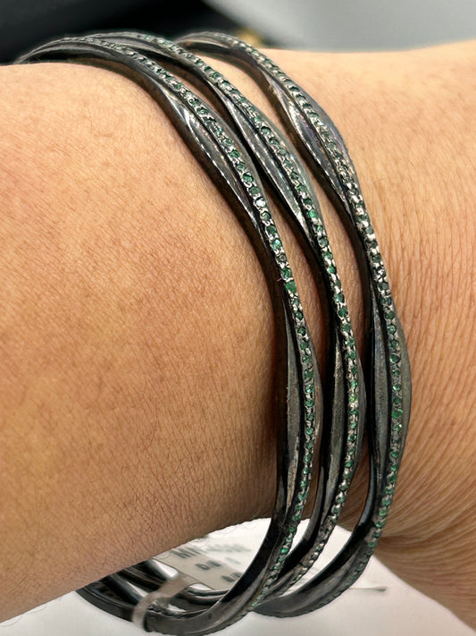 Green Emerald Bangle