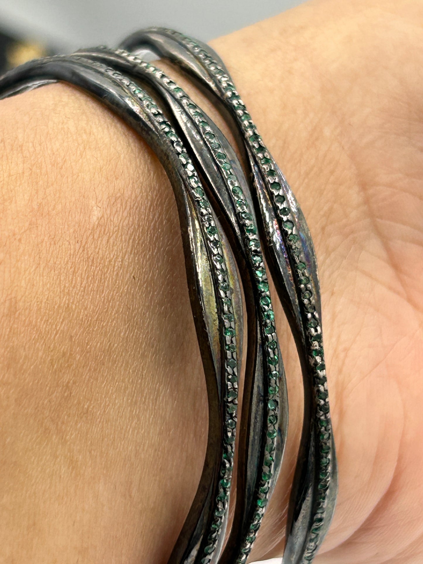 Green Emerald Bangle