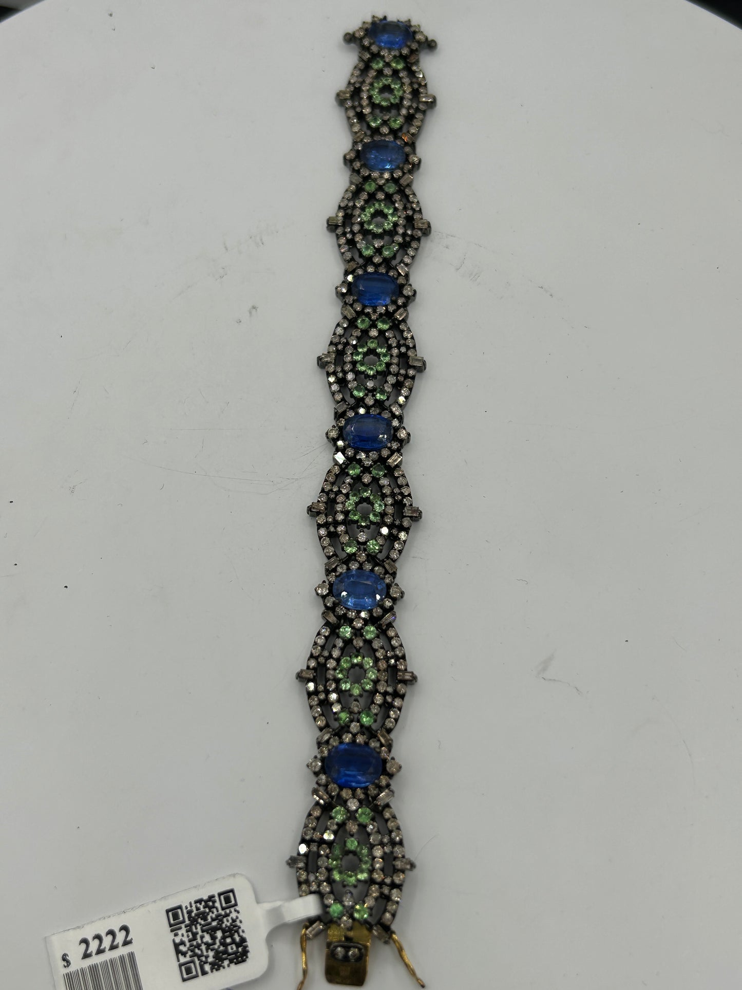Tsavorite Tanzanite Diamond Designer Bracelet