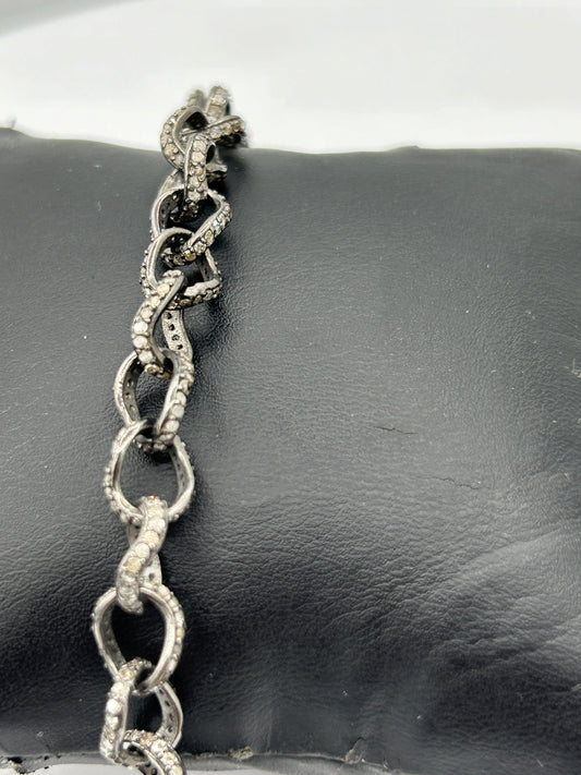 Diamond Link Chain Bracelets