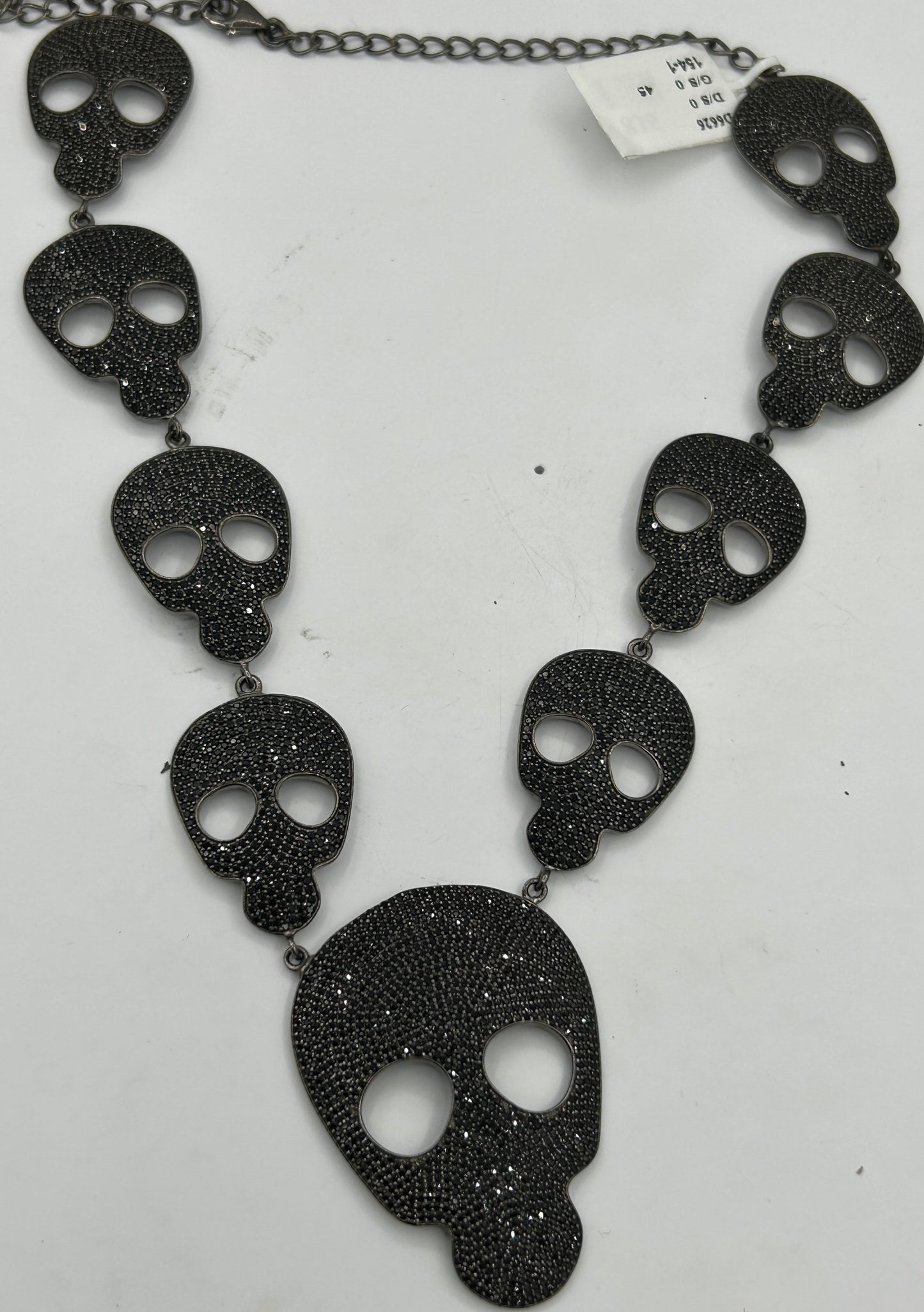 Skull Black Spinel Designer Necklace
