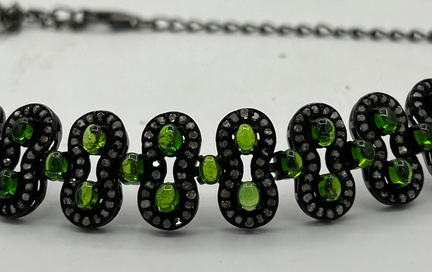 Peridot Chokar Diamond Necklace