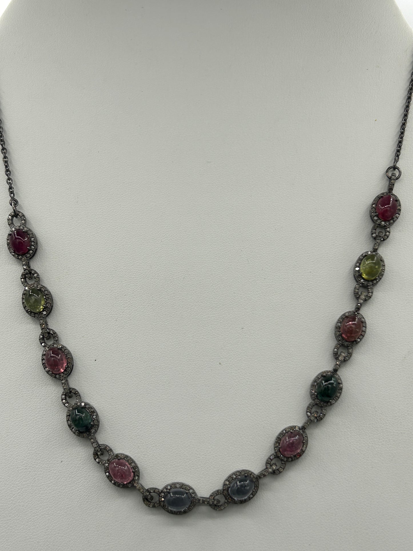 Tourmaline Chokar Diamond Necklace