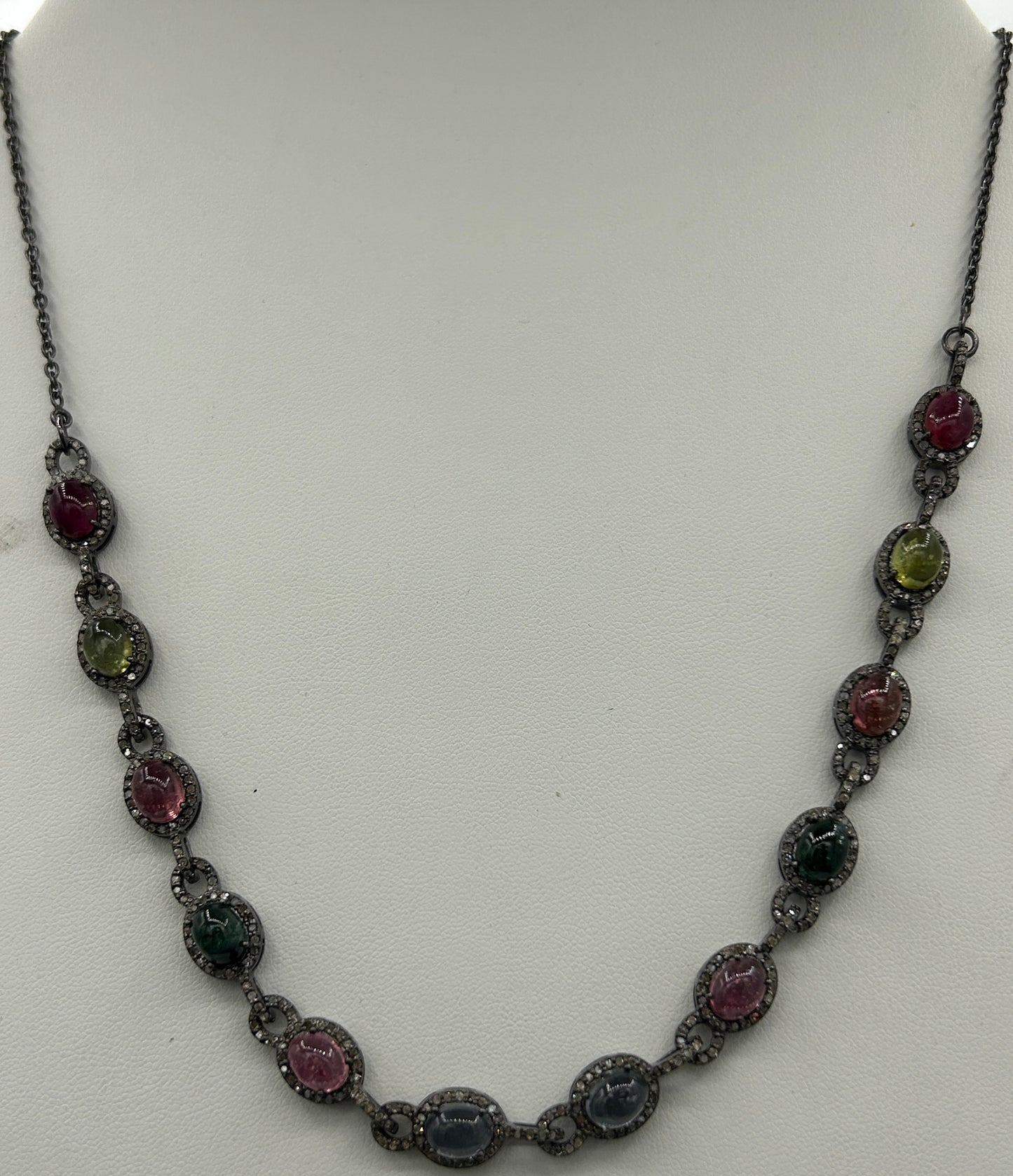 Tourmaline Chokar Diamond Necklace