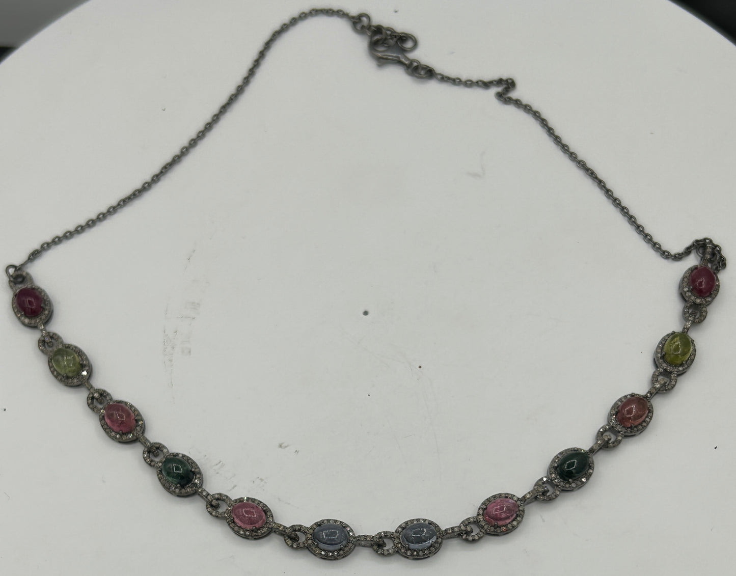Tourmaline Chokar Diamond Necklace