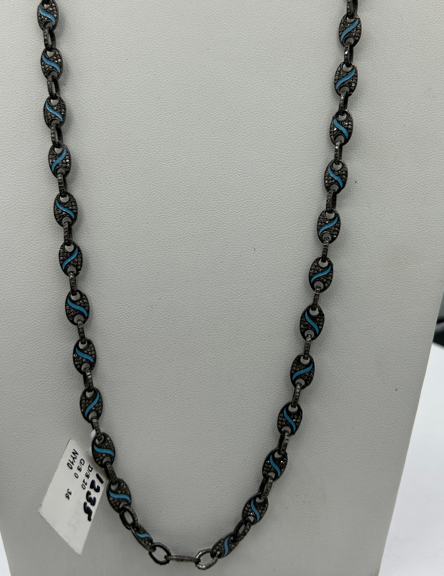 Long Designer Diamonds Necklace