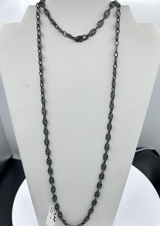Long Designer Diamonds Necklace