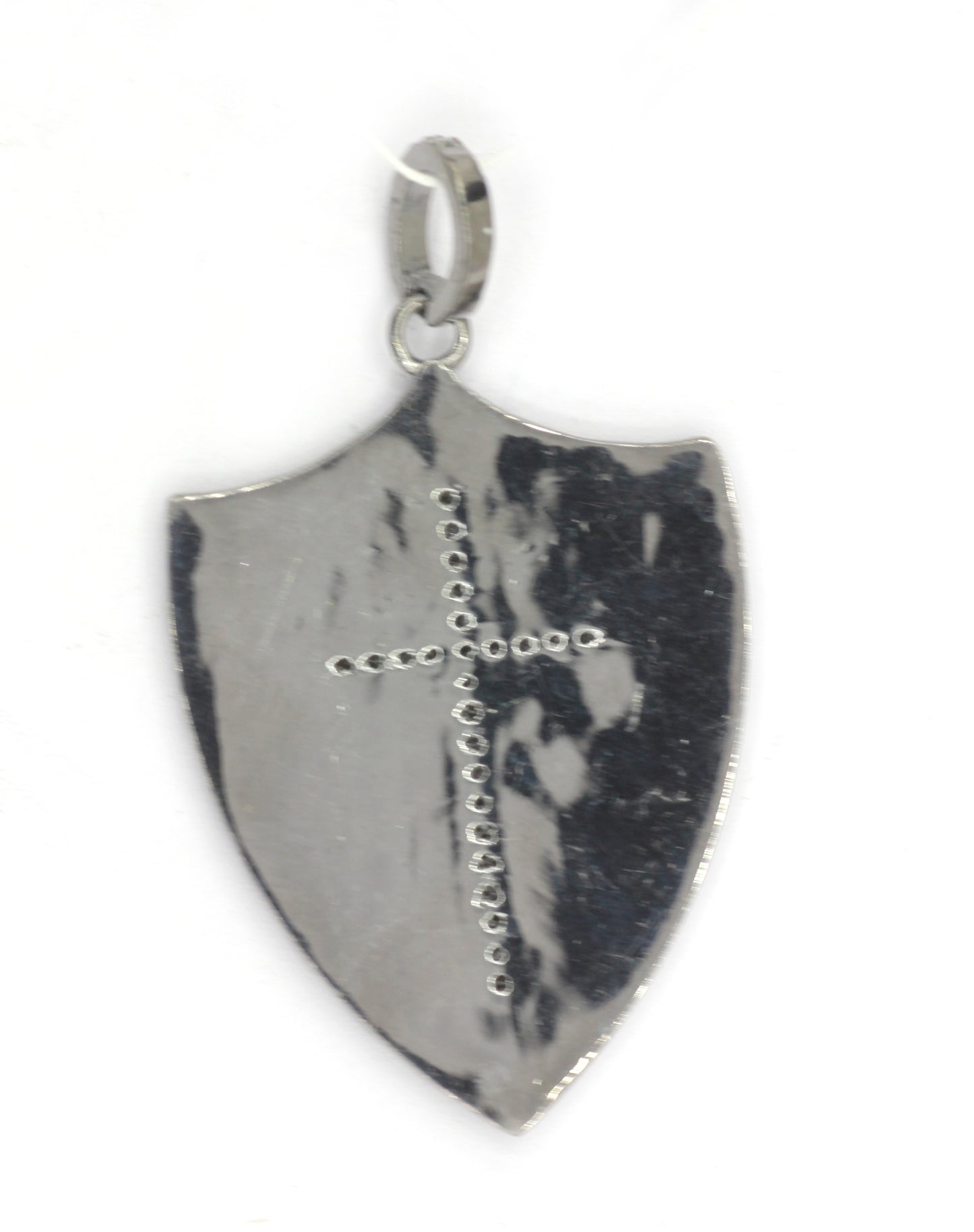 Cross Silver Pave Diamond Pendant
