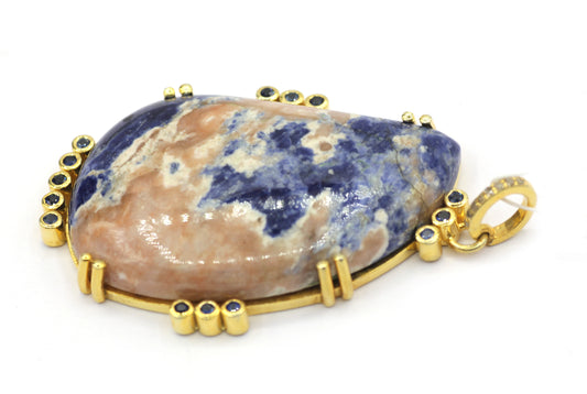 92.5 Silver Pave Diamond Pendant