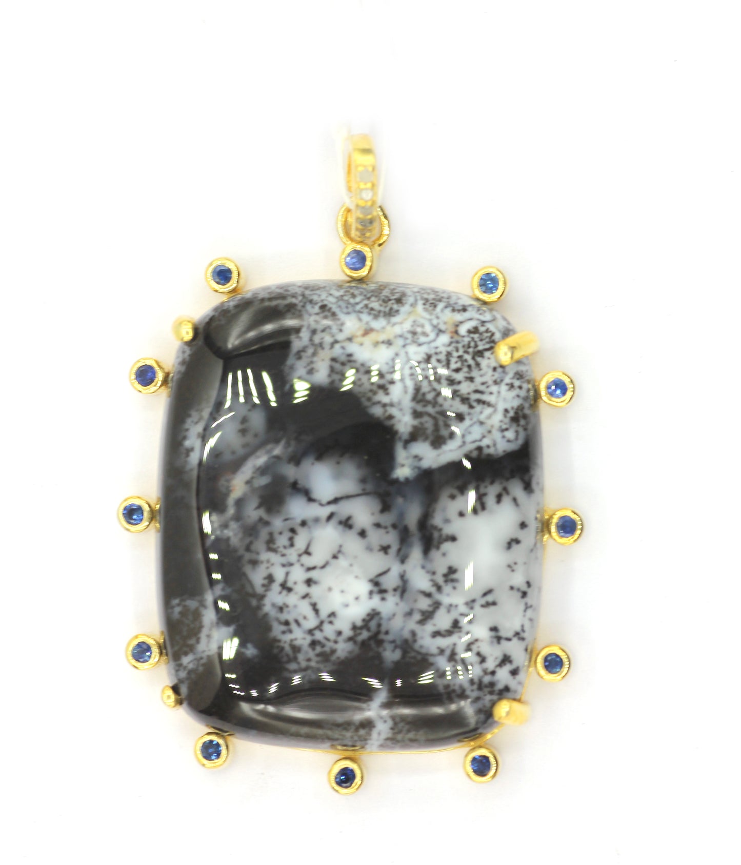 92.5 Silver Pave Diamond Pendant
