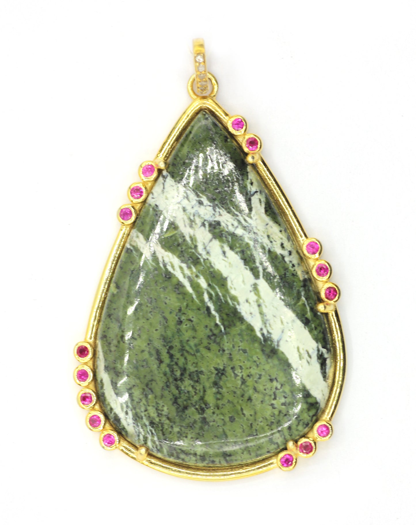 92.5 Silver Pave Diamond Pendant