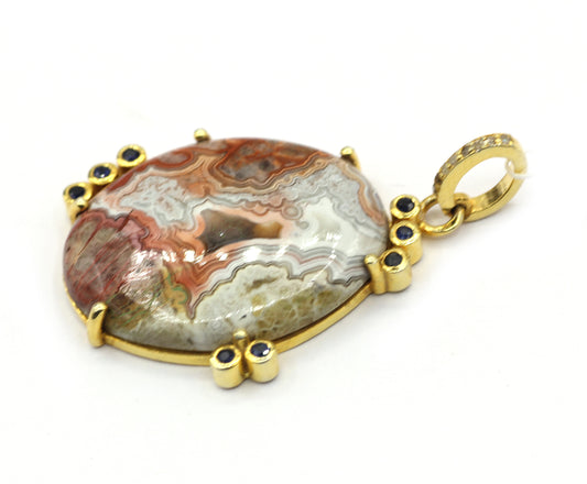 92.5 Silver Pave Diamond Pendant