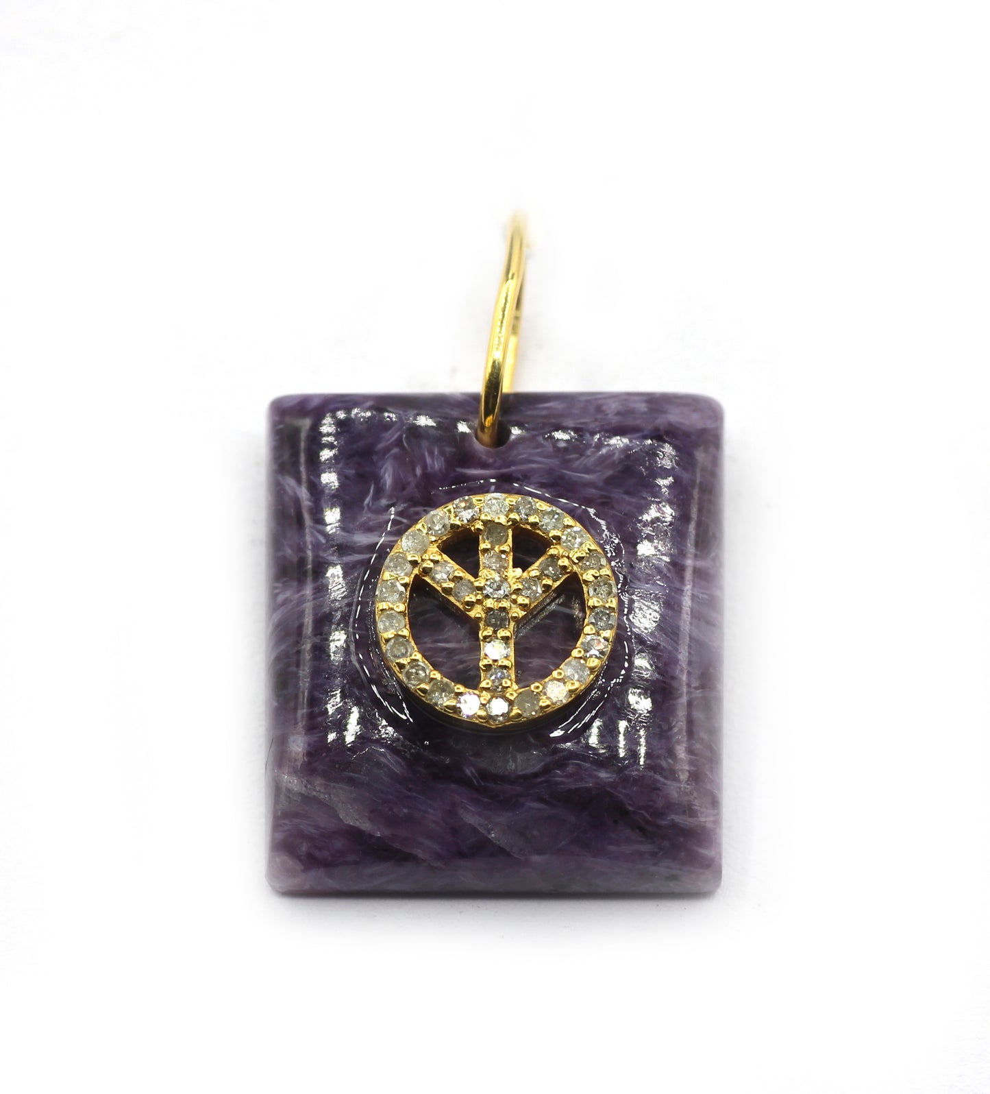 92.5 Silver Pave Diamond Pendant