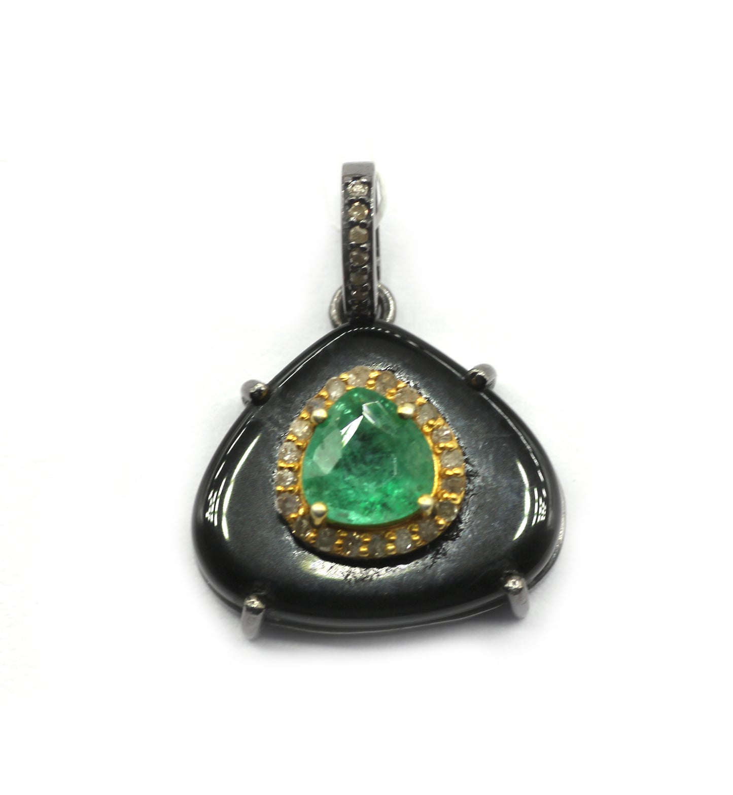 92.5 Silver Pave Diamond Pendant