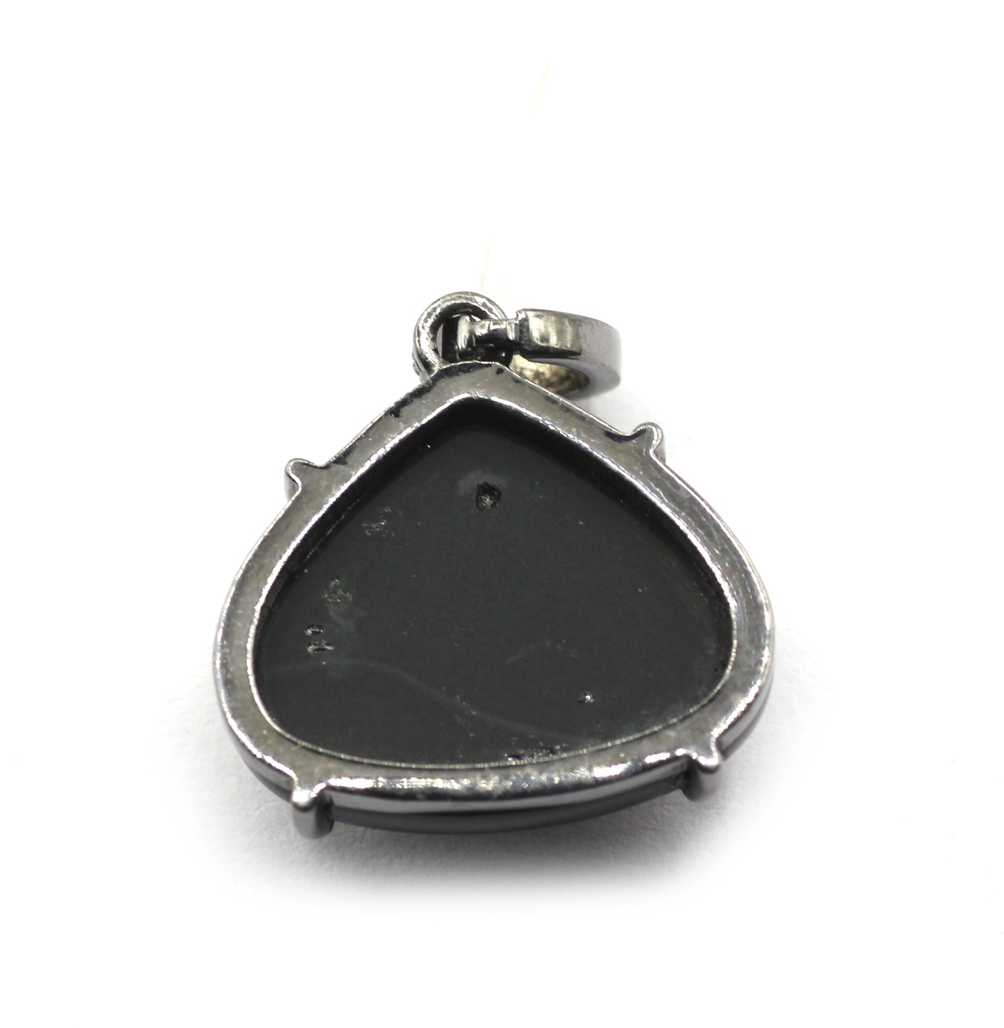 92.5 Silver Pave Diamond Pendant