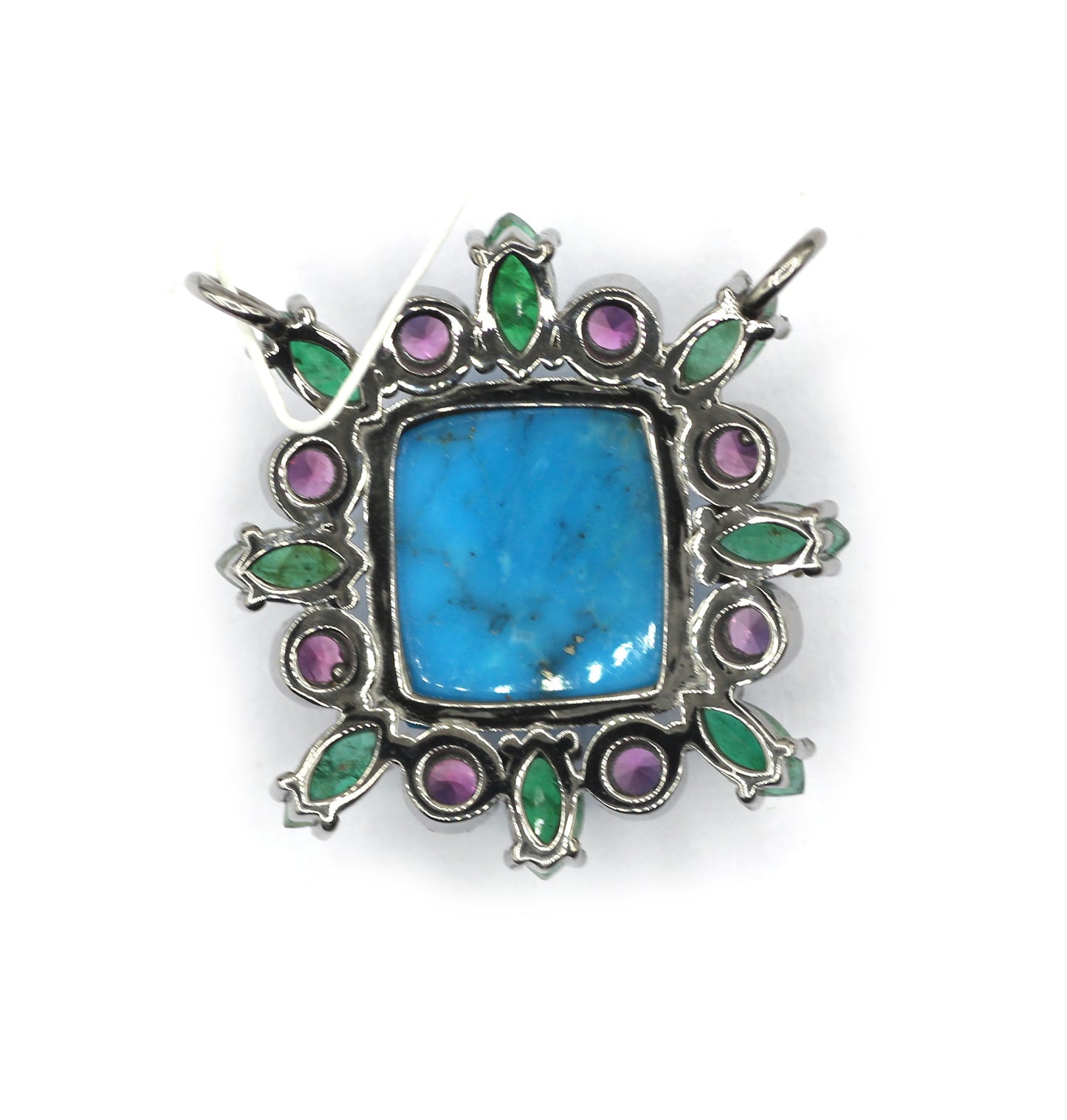 92.5 Silver Pave Diamond Pendant