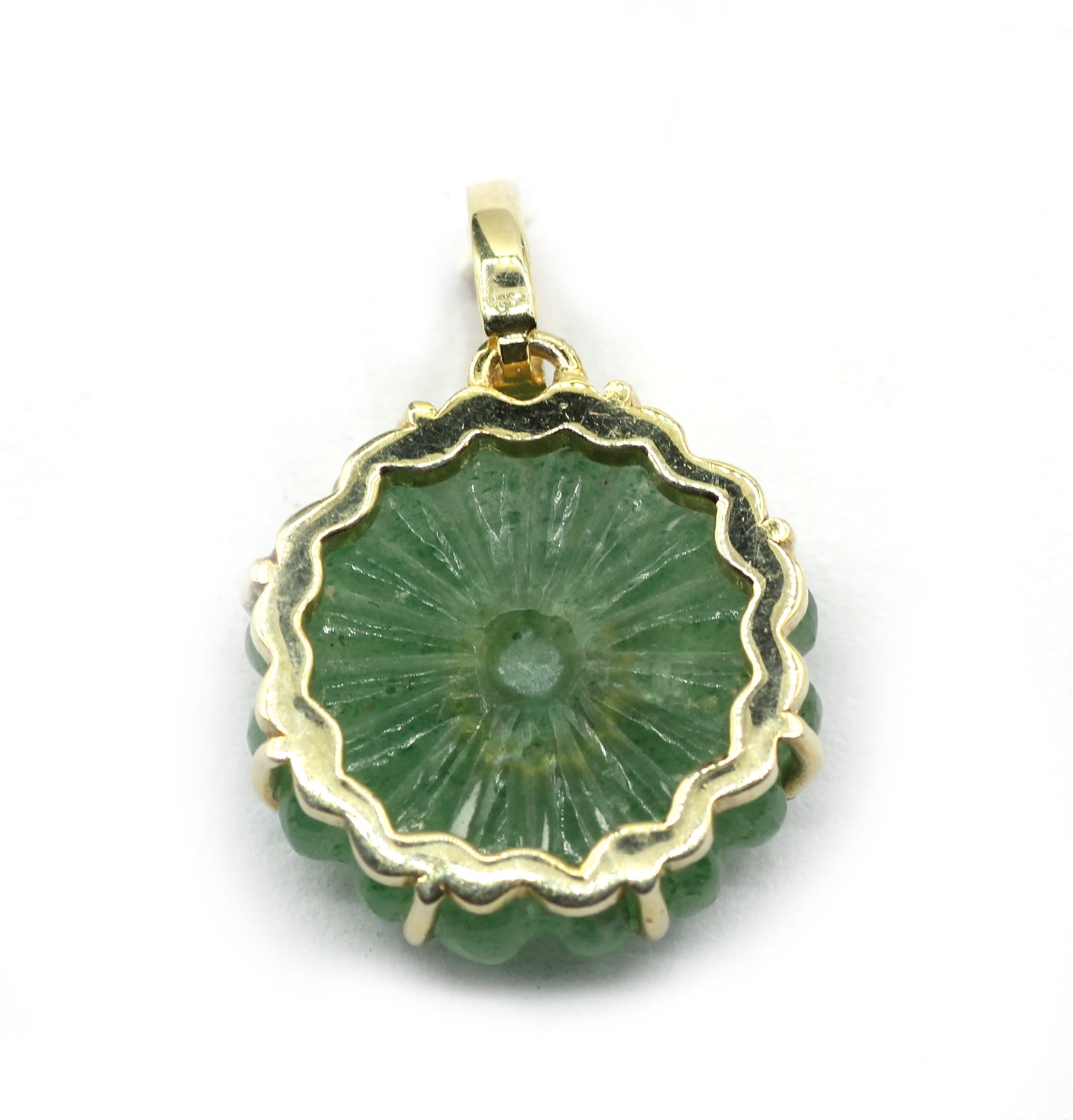 Round Pave Diamond Pendant