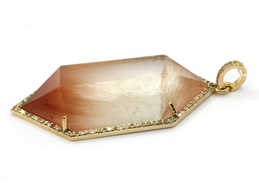 92.5 Silver Pave Diamond Pendant