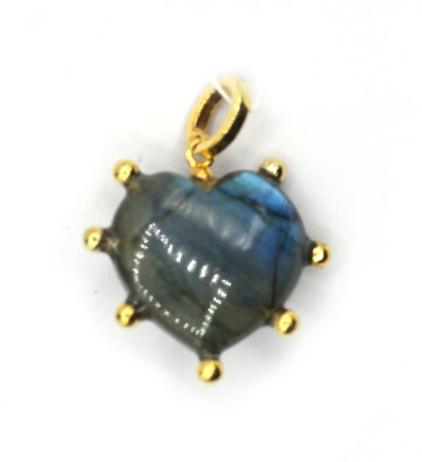 Labradorite Pave Diamond Pendant