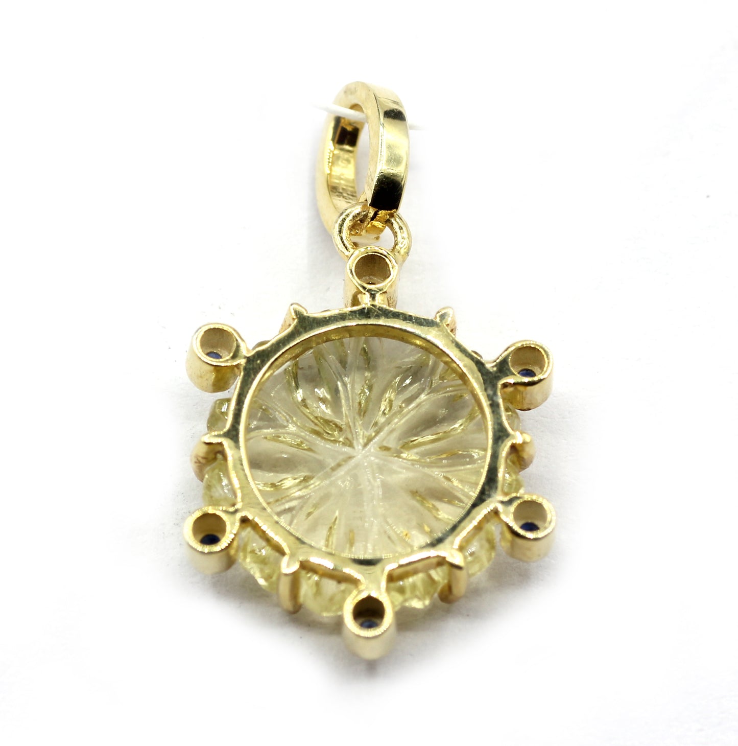 Round Pave Diamond Pendant