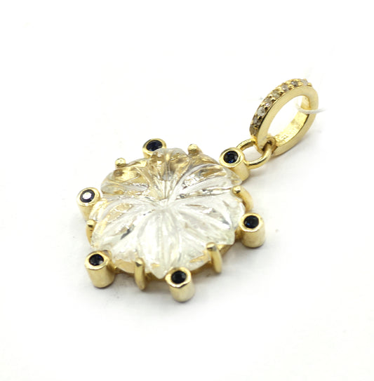 Crystal Pave Diamond Pendant