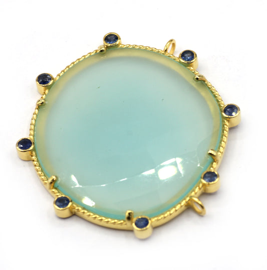 Silver Pave Diamond Pendant