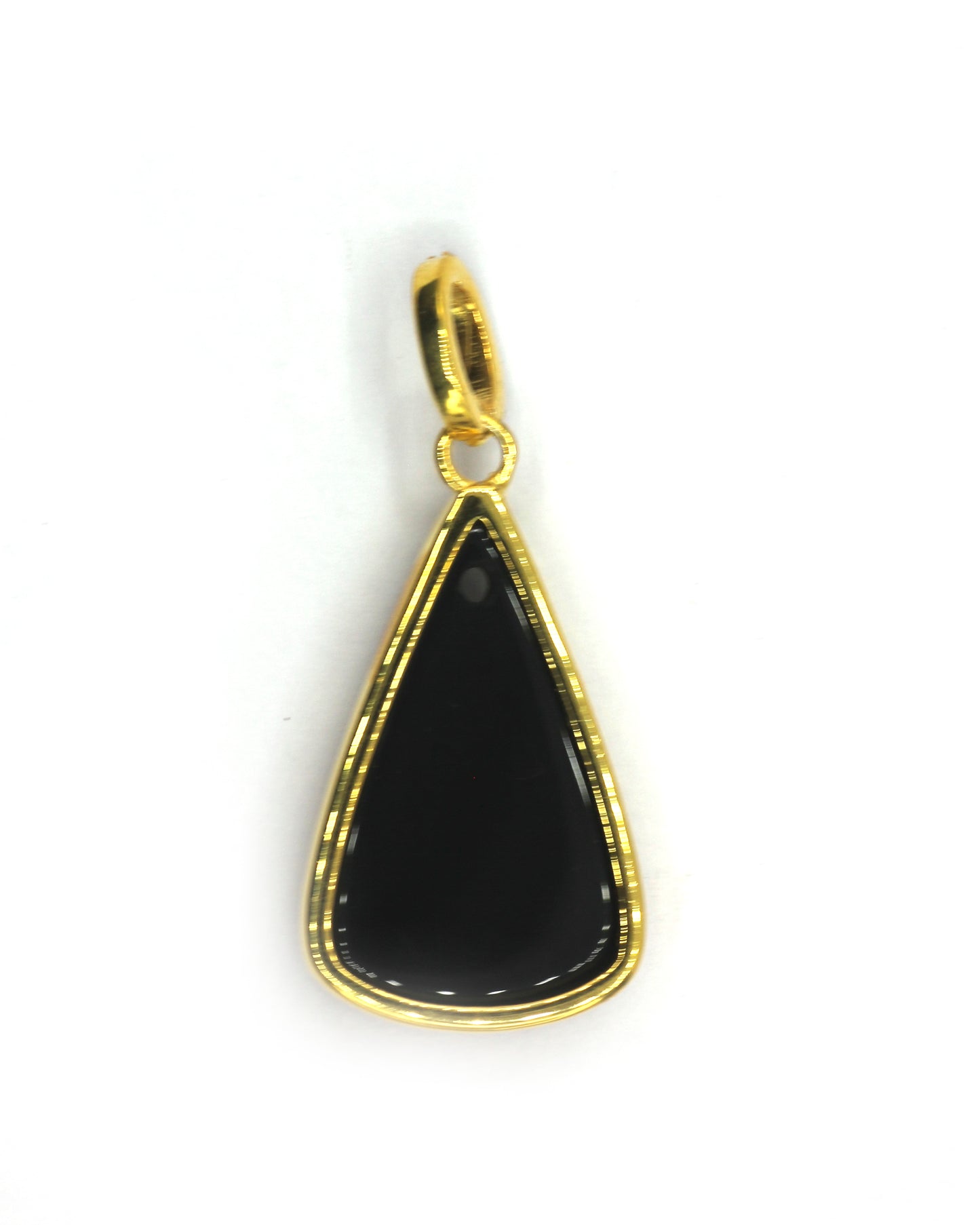 Black Onyx Pave Diamond Pendant