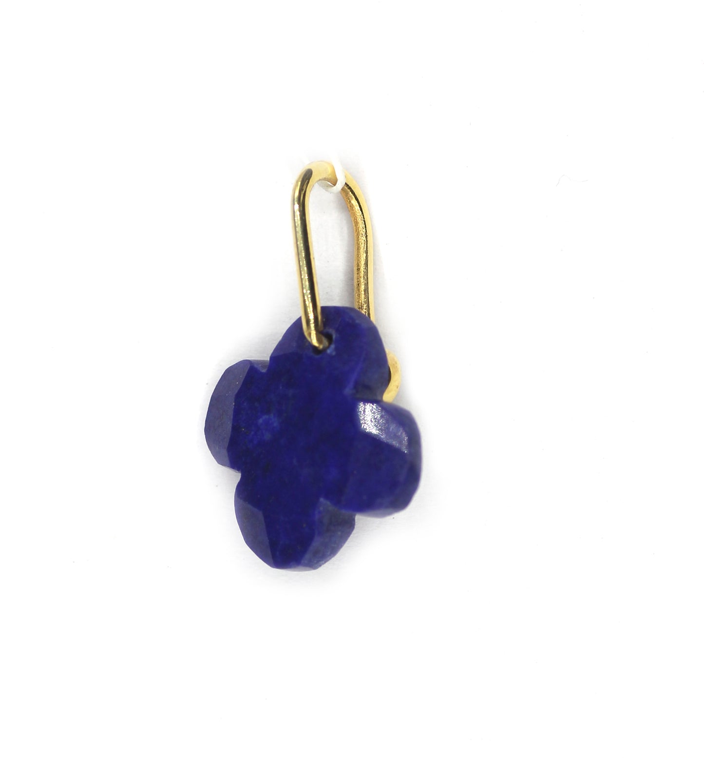 925 Silver Pave Diamond Pendant With Lapis lazuli Stone