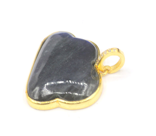 Labradorite Cloud Pave Diamond Pendant