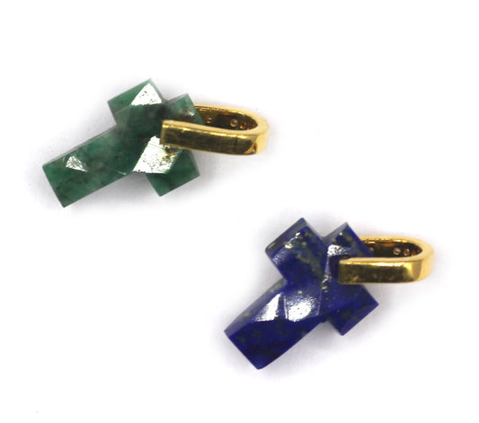 Cross Silver Pave Diamond Pendant