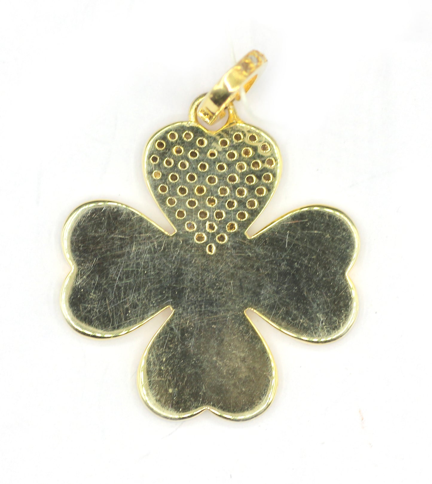 Heart Shape Silver Diamond Pendant