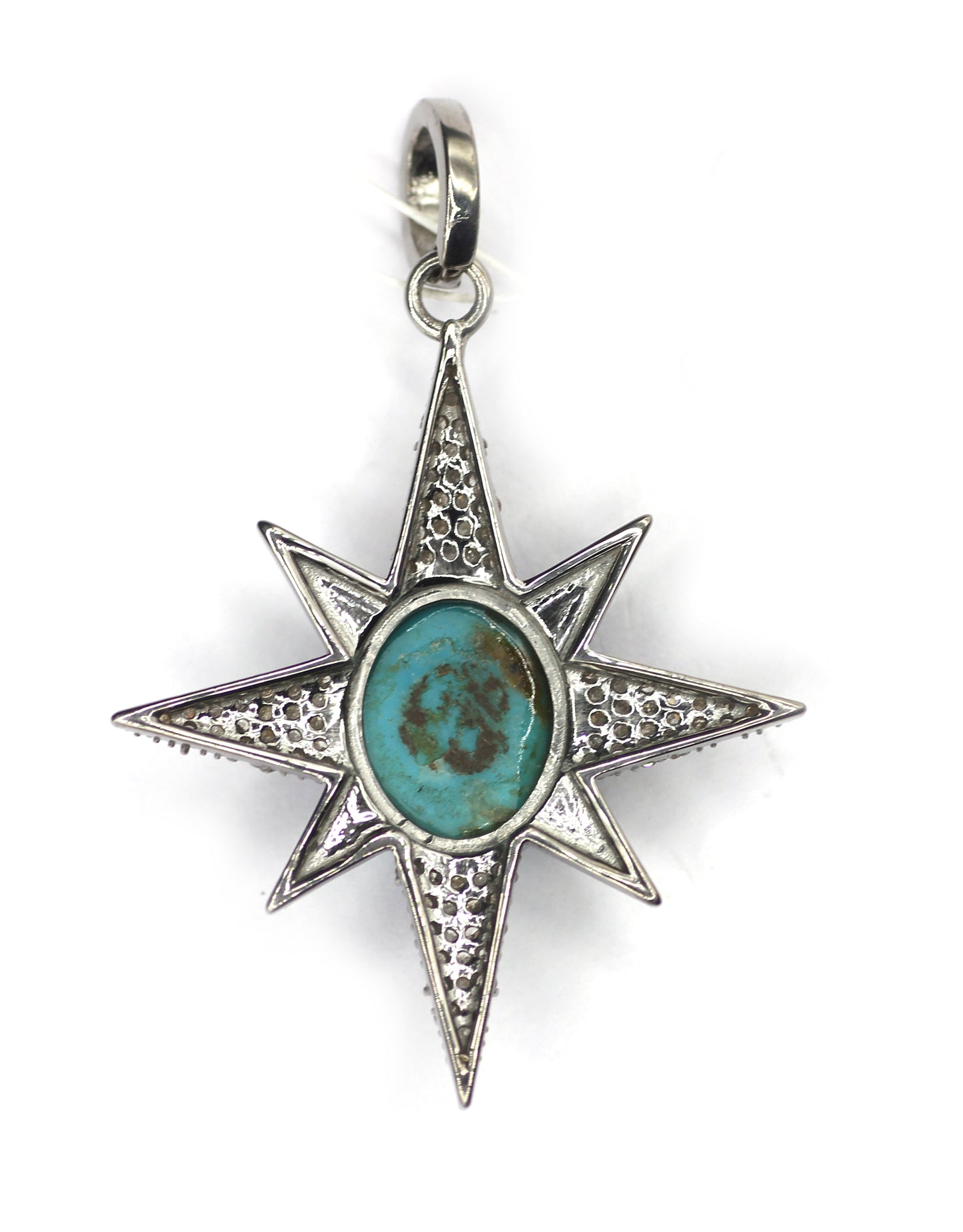 Star Silver Diamond Pendant