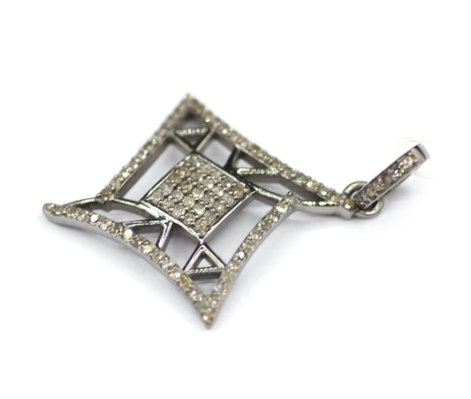 Art Deco sterling silver Diamond Pendant