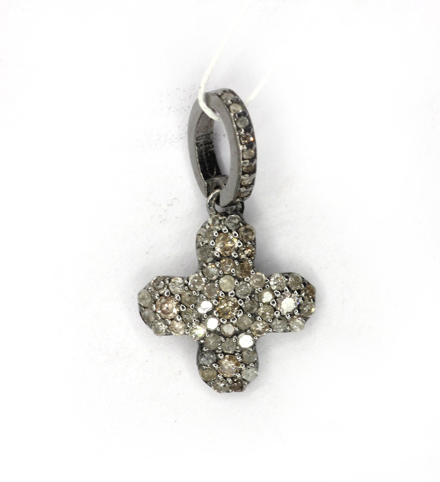 Silver Pave Diamond Pendant