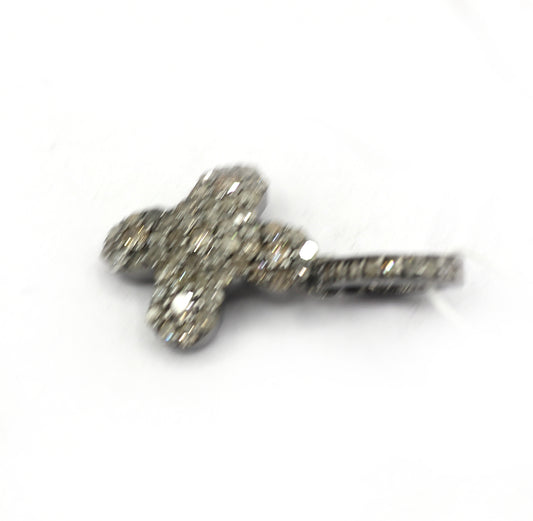 Silver Pave Diamond Pendant