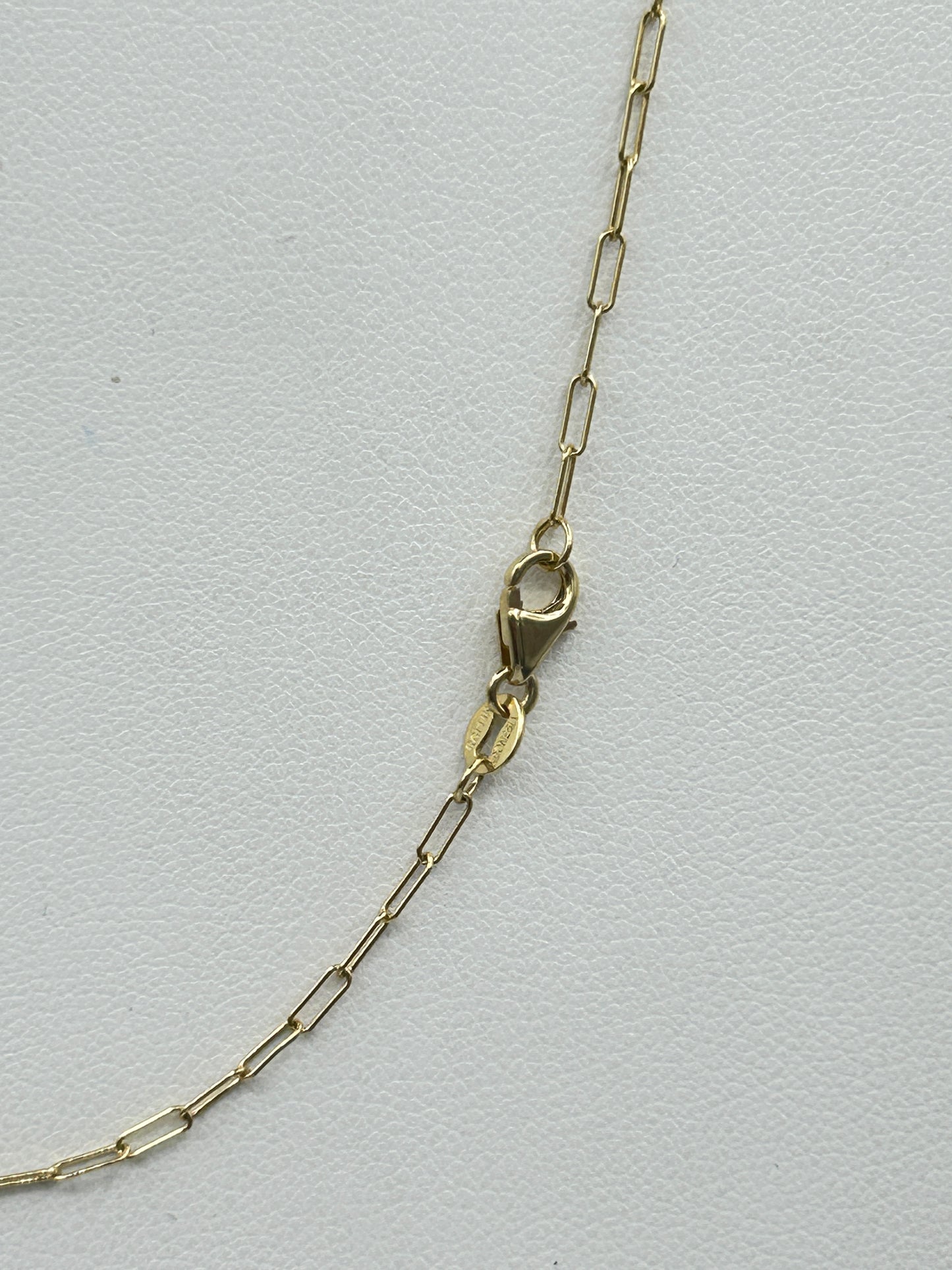 Evil eye 14k Solid Gold Diamond Necklace