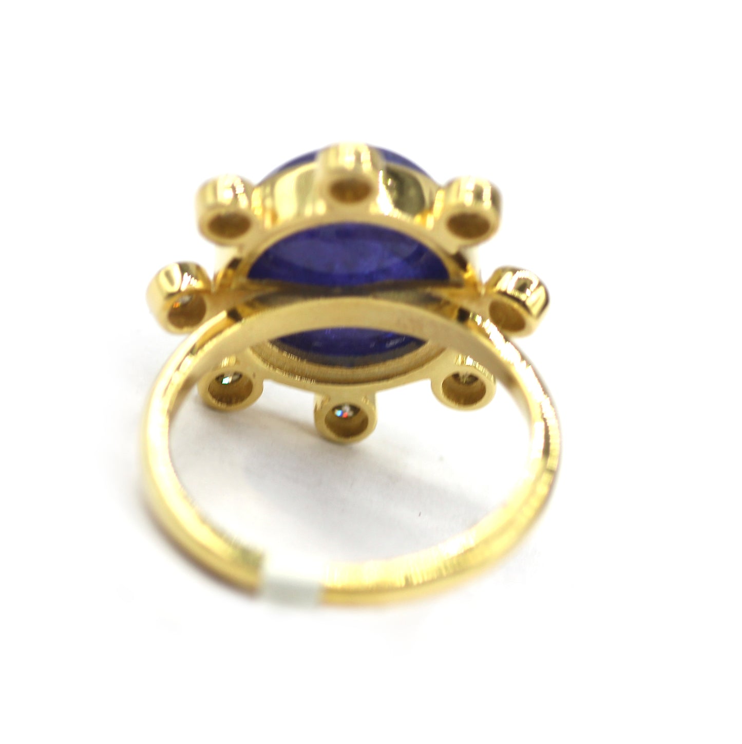 Tanzanite Silver Diamond Ring