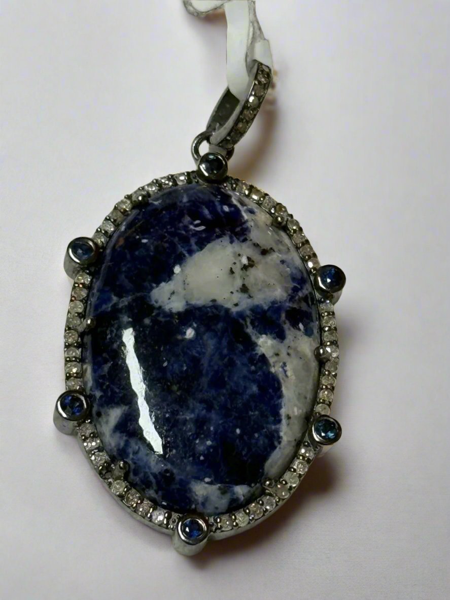 Oval Diamond Pendant